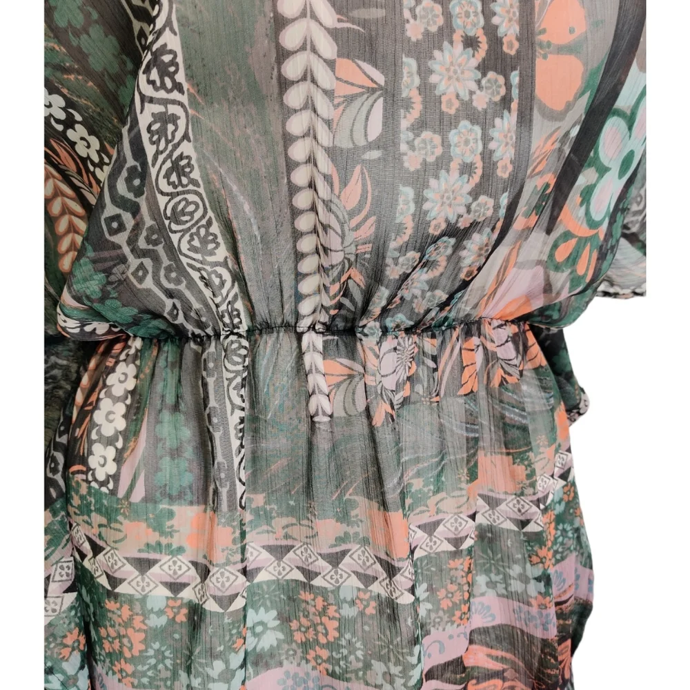 NORDSTROM Azura Sheer Split Sides Coverup EUC sz OSFM